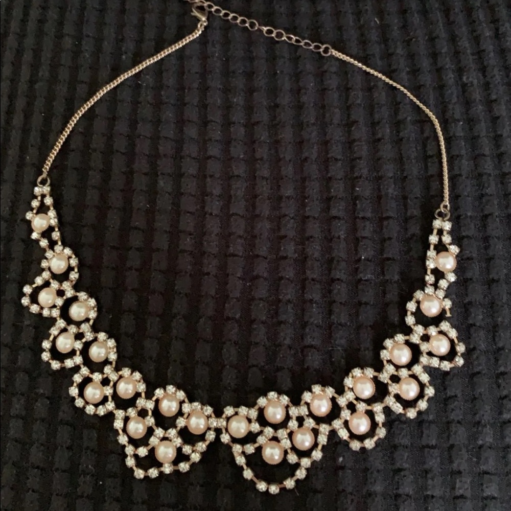 Jeweled statement necklace